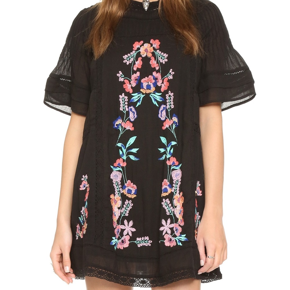 Free People Perfectly Victorian Embroidered Dress